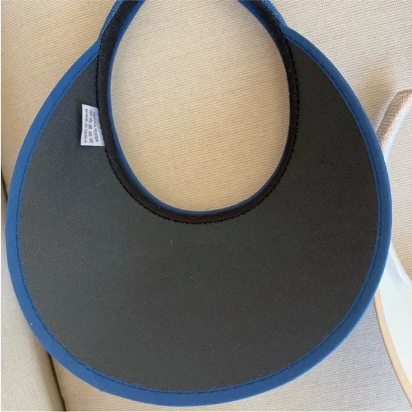 NEW Beautiful Sun Visor Set - Blue, Black, and Tan - Picture 5 of 11